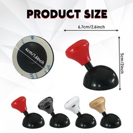 Lyxheth Joystick Car Push Start Button Cover, Engine Start Stop Button Cover, Metal Joystick Engine Push to Start Button Cover, Universal Car One-Touch Start Button Rocker for Most Vehicles (Red)