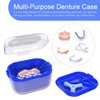ARGOMAX Denture Case, Denture Cup for Soaking Dentures, Thorough Cleaning
