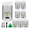 Adnee 8 Pack Wire Plant Protector with Cover-20" x 11"