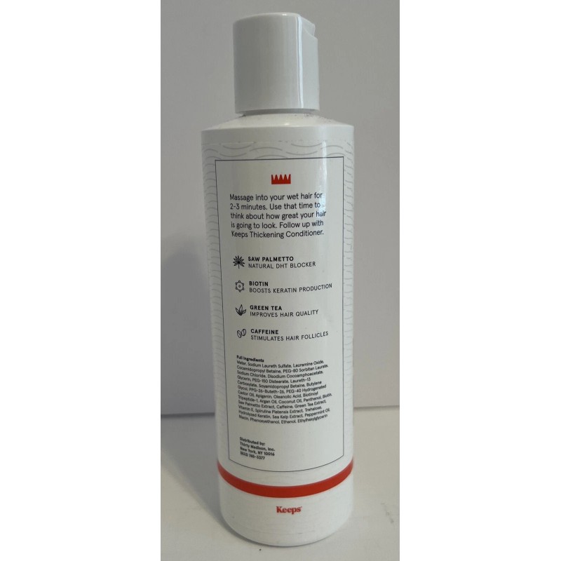 Keeps Men's Hair Growth Liquid Shampoo Regrowth Thinning Thickening -