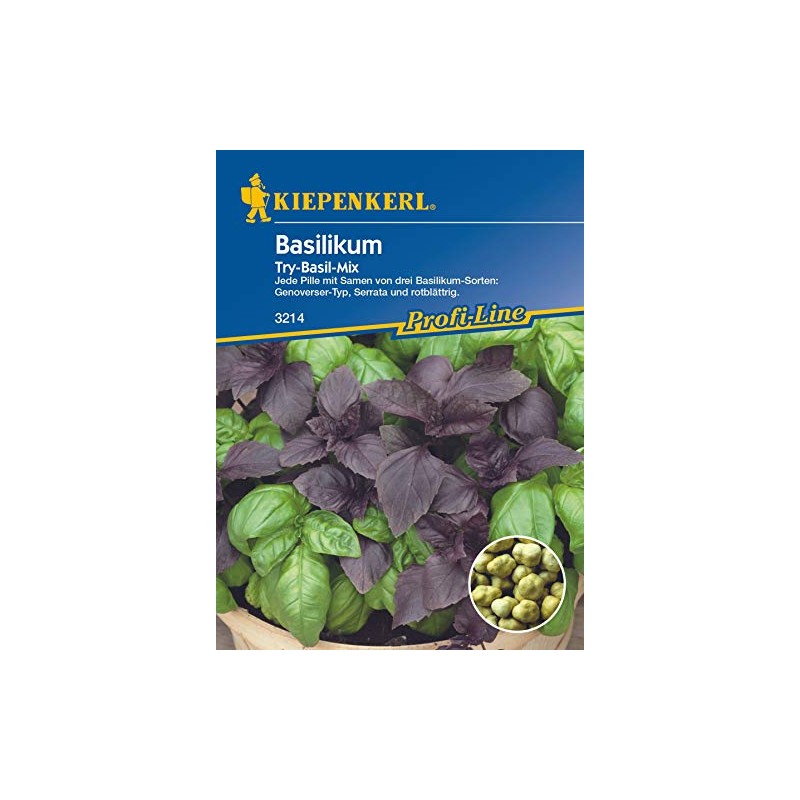 Basil Seeds - Basil Simply Herbs Try-Basil Mix by Kiepenkerl