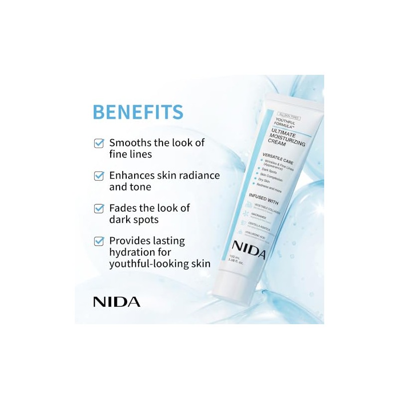 Youthful Formula Ultimate Moisturizing Cream | Centella Asiatica, niacinamida, ácido
