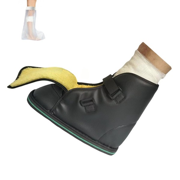 LAROTSUBA Adjustable Walking Boots,Medical open-toe plaster shoes,Recovery Cast Shoe,Fracture Shoes