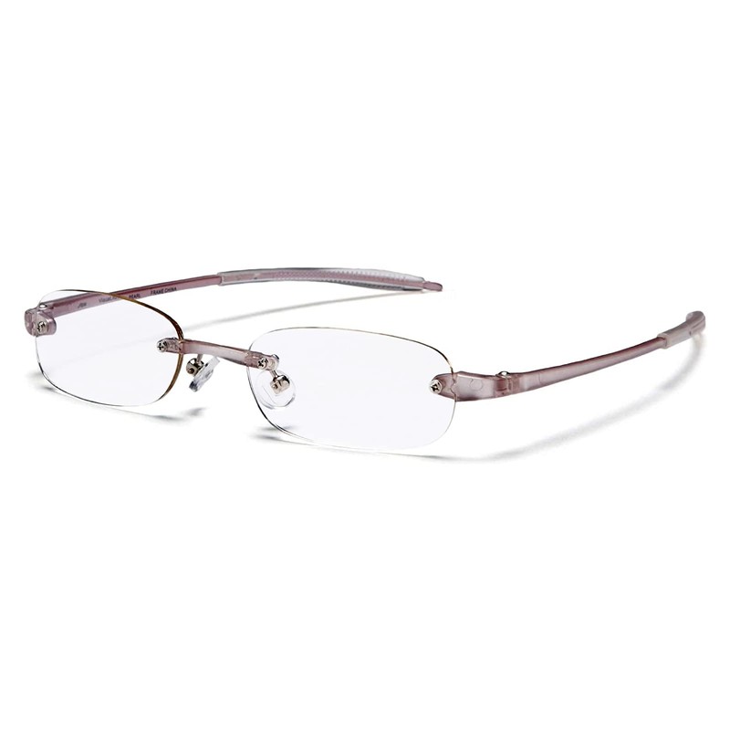 Visualites 5 Pearl 1.00 Lightweight Oval Rimless Reading Glasses for