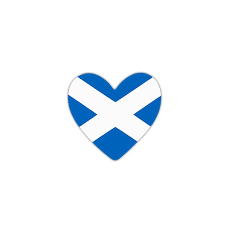 Scotland Flag Heart Iron on Transfer for Fabric Scottish Team