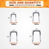Tanstic 540 Pcs Insulated U Staple Nail Assortment Set with