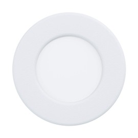 EGLO Fueva 5 LED Recessed Spotlight, Diameter 8.6 cm, LED Spotlight Made of Steel and a Plastic Light Area, LED Recessed Light in White, Flat Bathroom Recessed Spotlight, Low Installation Depth 26 mm,