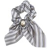 WHITE FANG ZA059 Women's Scrunchie Hair Elastic Ribbon Large Casual