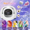 DMJWAN UV Lamp for Gel Nails, Professional Nail 320 W