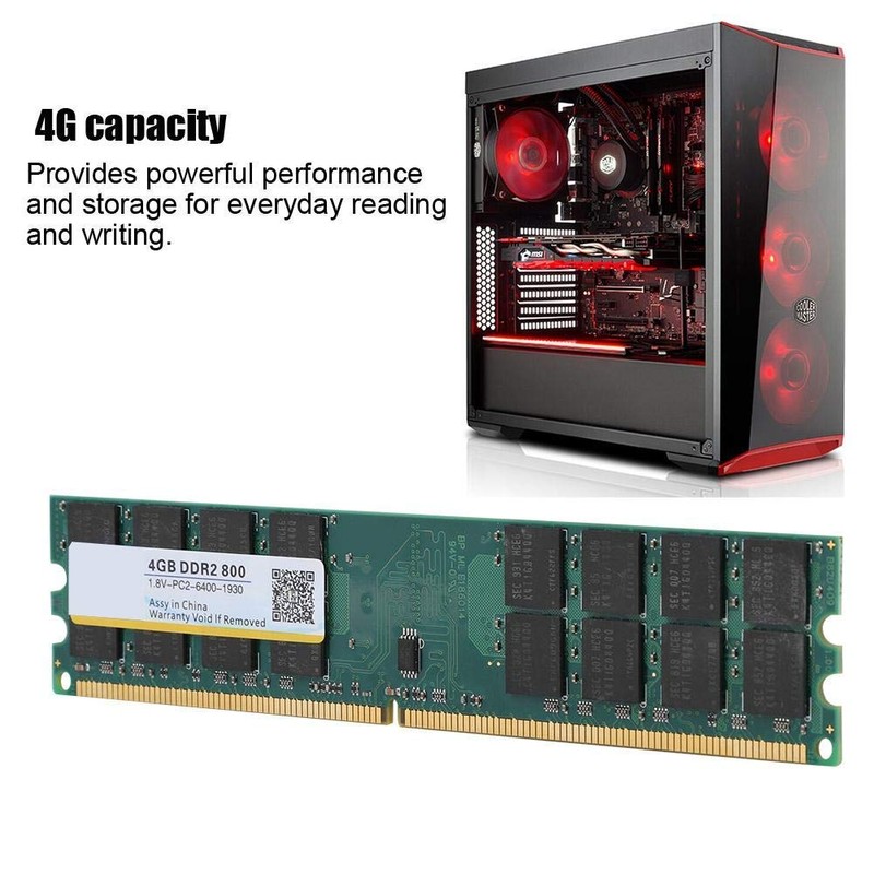 ASHATA 4 GB DDR2 800 MHz, PC2-6400 1.8 V 240
