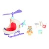 Bluey Vehicle and Figure Pack Bingo's Helicopter with 2.5 Inch