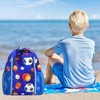 Kids Gym Drawstring Backpack String Bag, Ball Sports Gym Bag