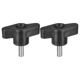 sourcing map 2Pcs Clamping Screw Knob, M5 x 15mm Metric 304 Stainless Steel T Shaped Thumb Screws Handle for Quick Remove Hand Tightening Knob Replacement