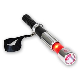 kh security Compact 160163 High-Performance LED Torch with Strobe Light and Red Warning Light