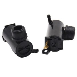 Asudaro 12V/24V Car Universal Windscreen Front and Rear Window Washing Pump Car Windscreen Washer Pump Motor Windscreen Wiper Washer Pump Motor for Car Van Bus Cars, Black 12V