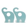 Itian Cartoon Elephant Shape Nonskid Metal Bookends, Metal Office Desk