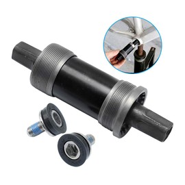 Hoypeyfiy BB-UN26 Square Taper Bottom Bracket 68 * 123/127 / 110mm (Black 1Pcs) (68x110mm)