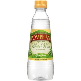 Pompeian Gourmet White Wine Vinegar, Bright and Fresh Flavor, Perfect for Salad Dressings, Shellfish and Sauces, Naturally Gluten Free, Non-Allergenic, 16 FL. OZ., Pack of 6