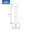 HOMOTEK 4 Pack Heavy Duty Solid Rigid Door Stop with