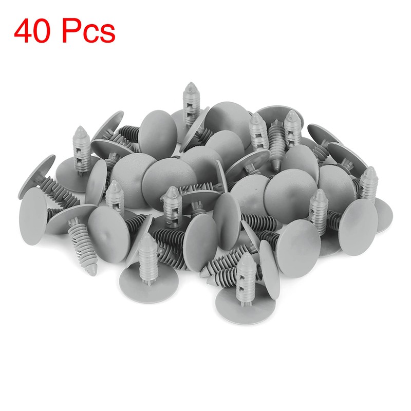 X AUTOHAUX 40 x Plastic Stud Rivets Shape Clips 8