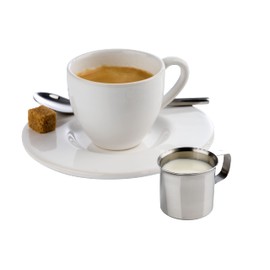 4 milk/cream jugs each Ø 3,6 cm, height 3,5 cm stainless steel