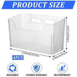 4 PCS Adhesive Kitchen Cabinet Door Organizer Storage Caddy, Clear Lid Organizer Cabinet Door Wall Mounted Pantry Storage Organizer for Food, Under Sink Door Storage Shelf for Kitchen Bathroom Office