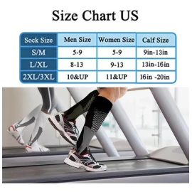 Generic 3 Pares De Calcetines Deportivos De Compresión Para Hombre,