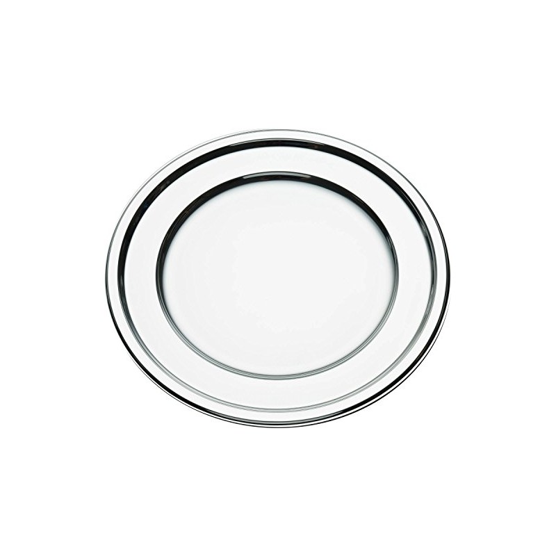 MOZAIK 4 Silver Plastic Round Charger Plate 30cm