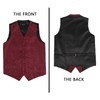 Alizeal Boys Classic Paisley Bow Tie and Suit Vest Set,