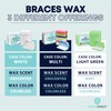 Braces Wax, 50 Orthodontic Strips & Cases (Mint) - 10