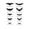 LED 3D Halloween Bat Wall Decorations – Light-Up Bendable Flying