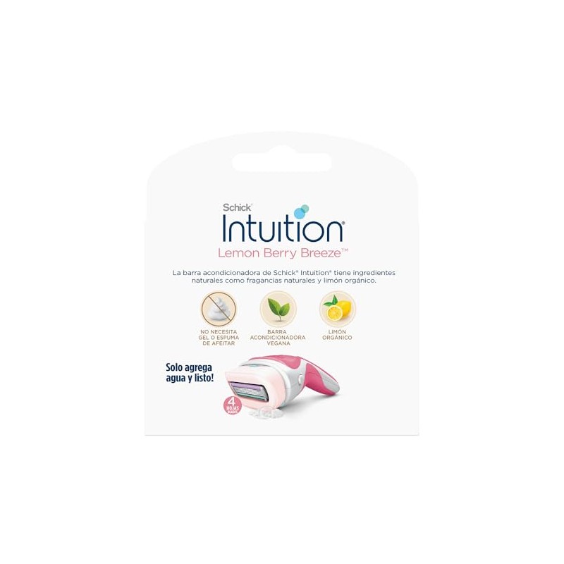 Schick Intuition Máquina de Afeitar para Mujer 4 Hojas 2