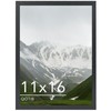 QOTIB 11x16 Picture Frame Black for Wall Mounting, Horizontal and
