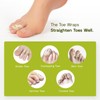 Bukihome Hammer Toe Straightener - 8 Pack Toe Corrector Splints