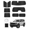 8PCS Window Shades for Ford Bronco(2021-2025) Accessories – Full Coverage