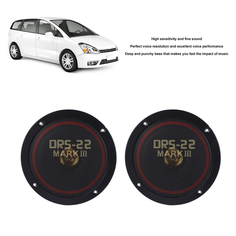 6in Car Coaxial Speaker High Fidelity Audio Stereo Bass Tweeters