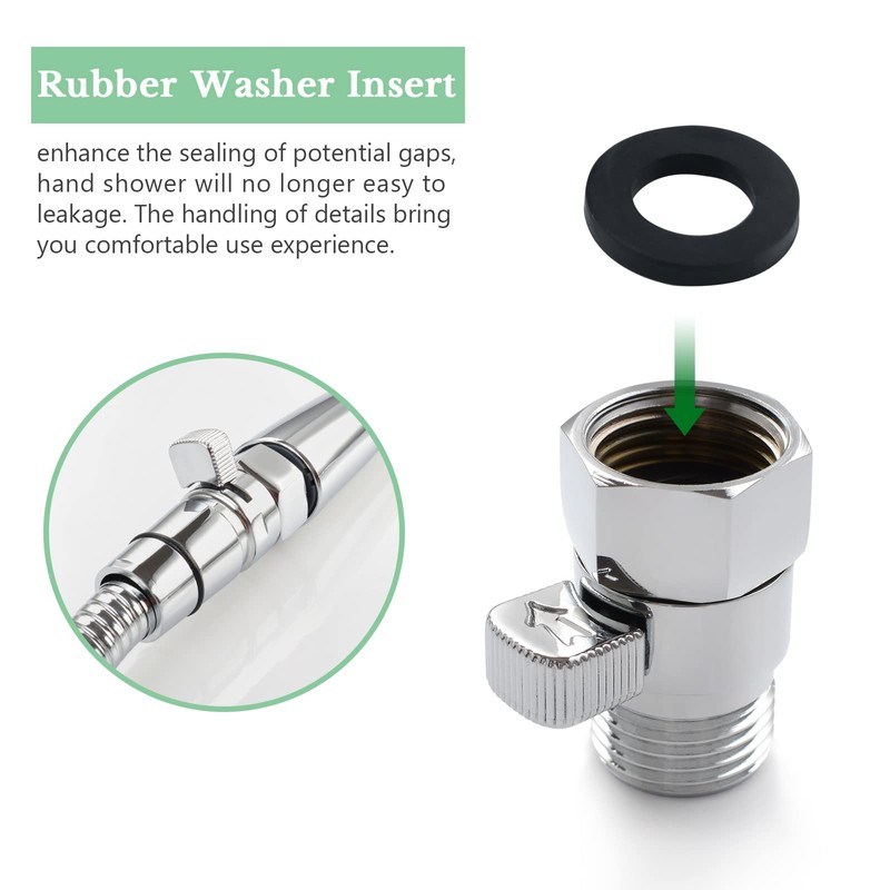 APLusee Shower Regulator Valve, APLusee Brass Shower Head Shut Off