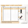 Room Divider Curtain Rod No Drilling for Wide Space, Adjustable