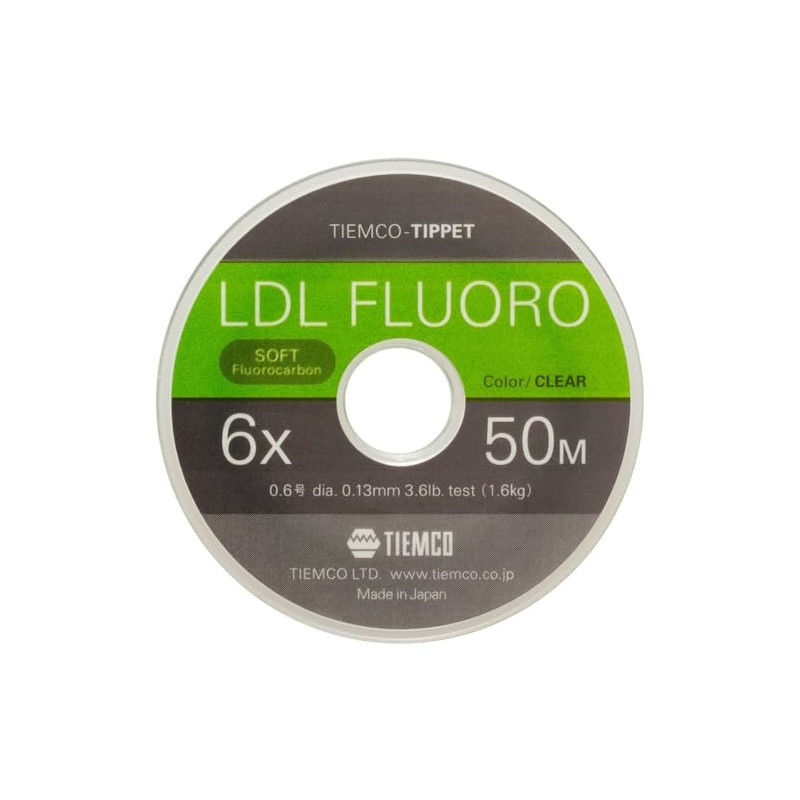 TIEMCO Tippet LDL Fluoro Tippet 6X No. 0.6 50 m