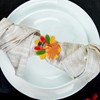 Halatool 12 PCS Thanksgiving Day Turkey Napkin Ring Funny Metal