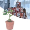 Mini Dollhouse Plant Simulation Realistic Vivid Portable Dollhouse Miniature Potted