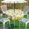 uwdfnwuif Lemon Outdoor Tablecloth with Umbrella Hole 60" x 60"