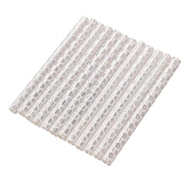 SOPINEKO 72Pcs Spoke Reflectors Wheel Decoration Warning Spoke Skin Covers Trim Wrap Cover Pipe for Night Cycling Riding Motorcycle Motocross Pit Dirt Bike (White)