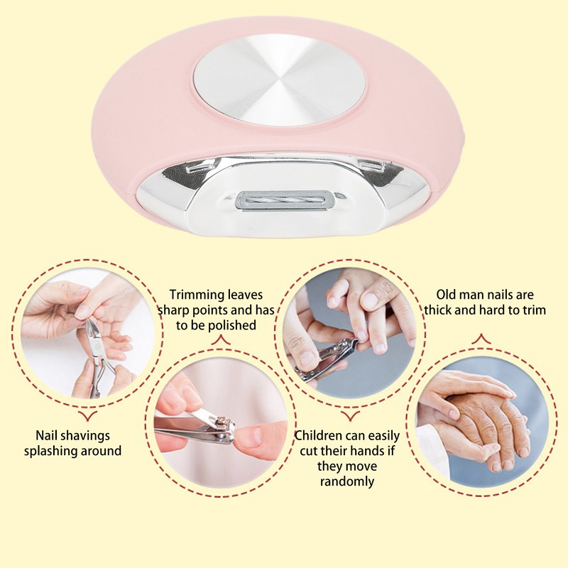 Electric Nail Clippers Safe Automatic Baby Nail File Trimmer Clippers