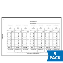 Driver Exemption Log Book 5-pk. with Simplified Driver Vehicle Inspection Report for Short-Haul Operations - Book Format with 18 Sets, 2-Ply with Carbon, 8.5" x 5.5", J. J. Keller & Associates, Inc.