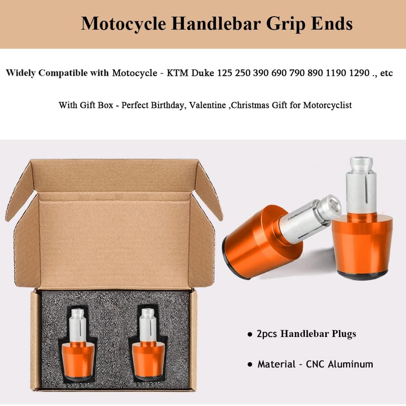 Universal Duke Handlebar Ends 22mm 7/8" - 2Pcs Moto Grips