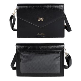 HARGIO Pain Bag, Small, Painful Shoulder Bag, Mini, Fluffy, Shoulder Bag, Cute, Stylish, Adult Pouch, Clear Bag, Transparent, Black, White, Mini Shoulder, Black, Compact