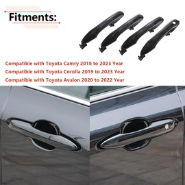 RLB-HILON - Juego de 1 manija de puerta exterior compatible con Toyota Camry 2018 a 2023 años, para Toyota Corolla 2019 a 2023 años, para Toyota Avalon 2020 2021 2022 año