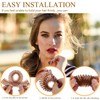 Full Circular Stretch Comb, 3 Pcs Stretch Hair Comb Band,
