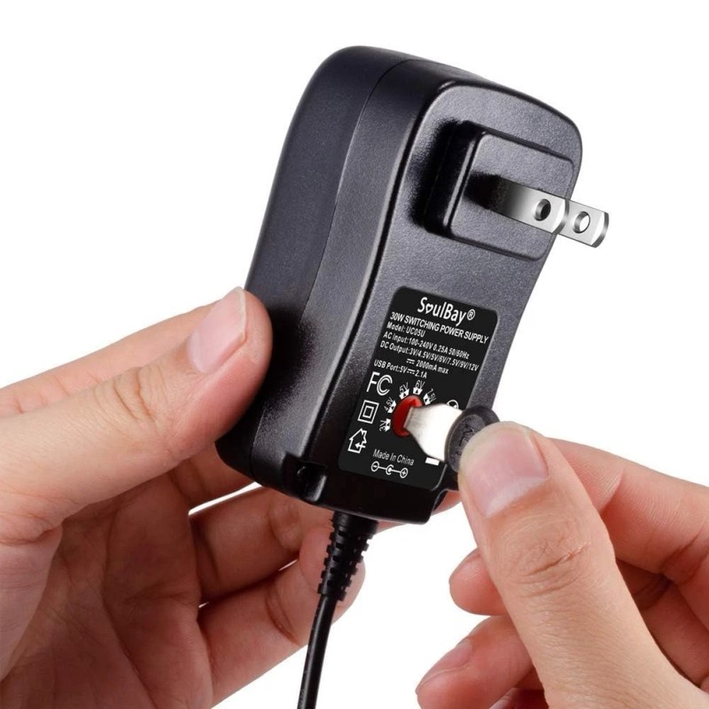 SoulBay 12V Power Supply Universal AC DC Adapter Charger with
